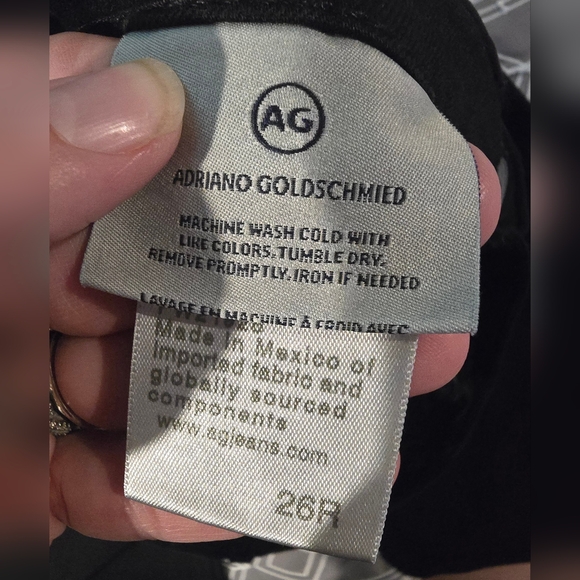 AG Adriano Goldschmied Maternity Prima Cigarette Leg Black Jeans Size 26 - Picture 7 of 12